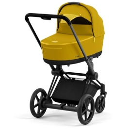 Cybex e-Priam Mustard Yellow Matt black frame Kulbu Rati