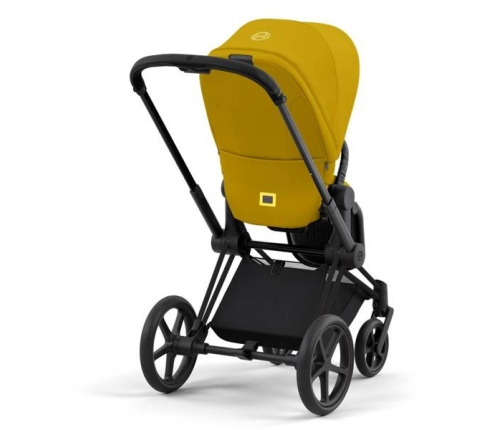 Cybex e-Priam Mustard Yellow Matt black frame Pastaigu Ratiņi