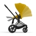 Cybex e-Priam Mustard Yellow Matt black frame Pastaigu Ratiņi