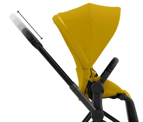 Cybex e-Priam Mustard Yellow Matt black frame Pastaigu Ratiņi