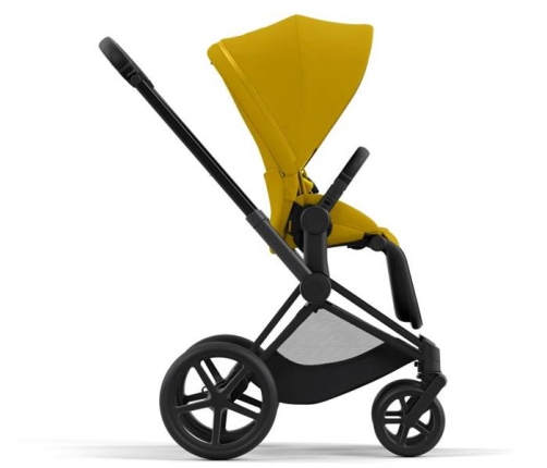 Cybex e-Priam Mustard Yellow Matt black frame Pastaigu Ratiņi