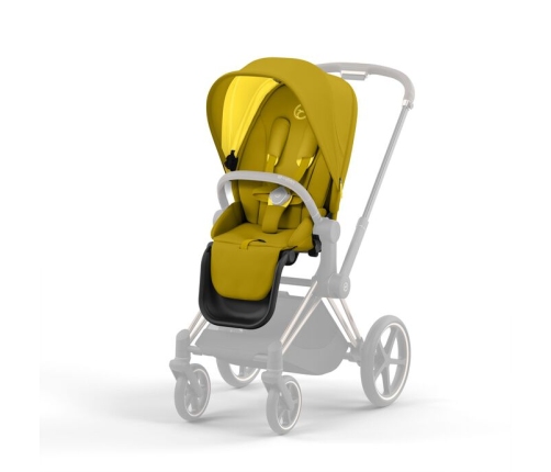 Cybex e-Priam Mustard Yellow Rosegold frame Детская Коляска 4 в 1