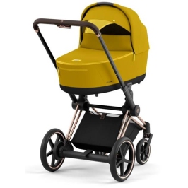 Cybex e-Priam Mustard Yellow Rosegold frame Коляска с Люлькой