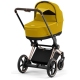 Cybex e-Priam Mustard Yellow Rosegold frame Kulbu Rati