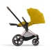 Cybex e-Priam Mustard Yellow Rosegold frame Pastaigu Ratiņi