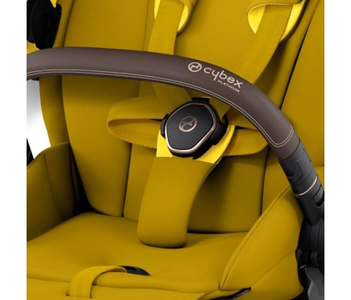 Cybex e-Priam Mustard Yellow Rosegold frame Pastaigu Ratiņi