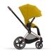 Cybex e-Priam Mustard Yellow Rosegold frame Pastaigu Ratiņi