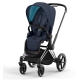 Cybex e-Priam Nautical Blue Chrome black frame Прогулочная Коляска