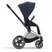 Cybex e-Priam Nautical Blue Chrome black frame Прогулочная Коляска