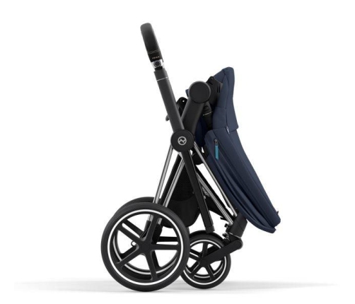 Cybex e-Priam Nautical Blue Chrome black frame Pastaigu Ratiņi