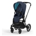 Cybex e-Priam Nautical Blue Matt black frame Bērnu Ratiņi 4in1