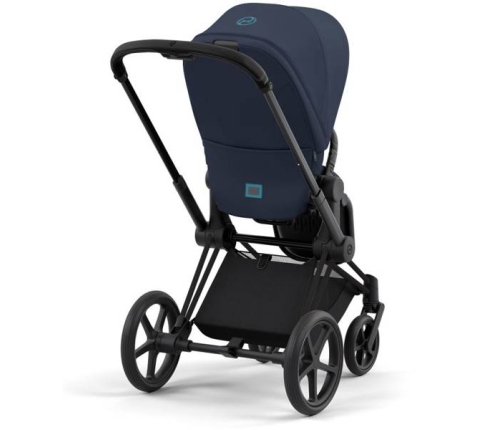 Cybex e-Priam Nautical Blue Matt black frame Прогулочная Коляска