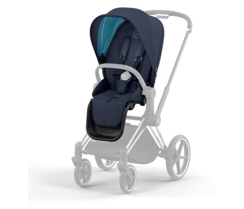 Cybex e-Priam Nautical Blue Matt black frame Прогулочная Коляска