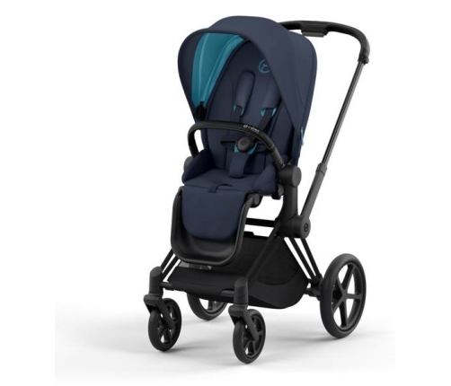 Cybex e-Priam Nautical Blue Matt black frame Прогулочная Коляска