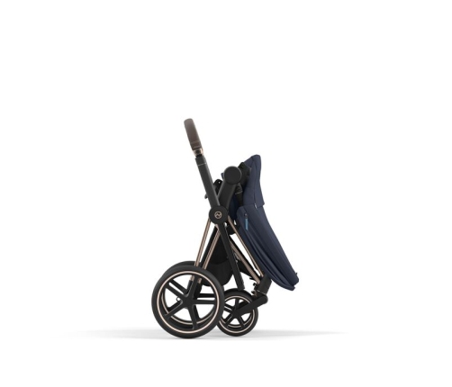 Cybex e-Priam Nautical Blue Rosegold frame Детская Коляска 4 в 1