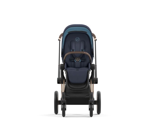 Cybex e-Priam Nautical Blue Rosegold frame Bērnu Ratiņi 4in1