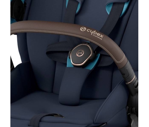 Cybex e-Priam Nautical Blue Rosegold frame Прогулочная Коляска