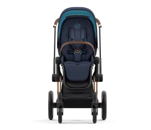 Cybex e-Priam Nautical Blue Rosegold frame Прогулочная Коляска