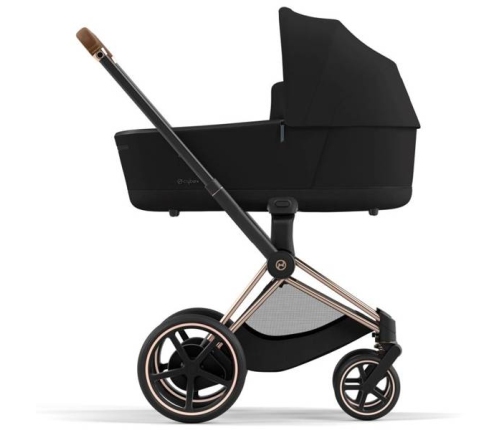 Cybex e-Priam Onyx Black Conscious Eco Rosegold frame Коляска с Люлькой