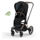 Cybex e-Priam Onyx Black Eco/ Conscious Rosegold frame Прогулочная Коляска