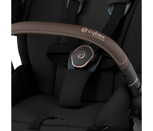 Cybex e-Priam Onyx Black Eco/ Conscious Rosegold frame Прогулочная Коляска