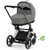 Cybex e-Priam Pearl Grey Conscious Eco Chrome black frame Kulbu Rati