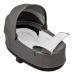 Cybex e-Priam Pearl Grey Conscious Eco Chrome brown frame Коляска с Люлькой