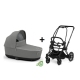 Cybex e-Priam Pearl Grey Conscious Eco Matt black frame Kulbu Rati