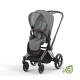 Cybex e-Priam Pearl Grey Eco/ Conscious Rosegold frame Pastaigu Ratiņi