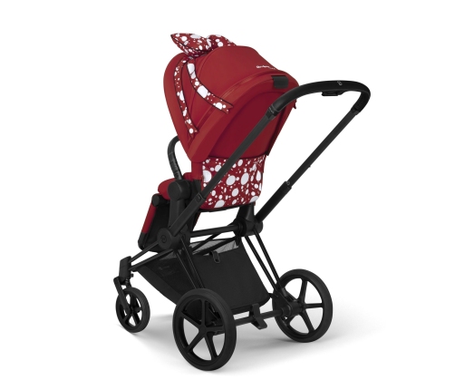 Cybex e-Priam Petticoat by Jeremy Scott Chrome brown frame Pastaigu Ratiņi