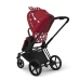 Cybex e-Priam Petticoat by Jeremy Scott Chrome brown frame Pastaigu Ratiņi