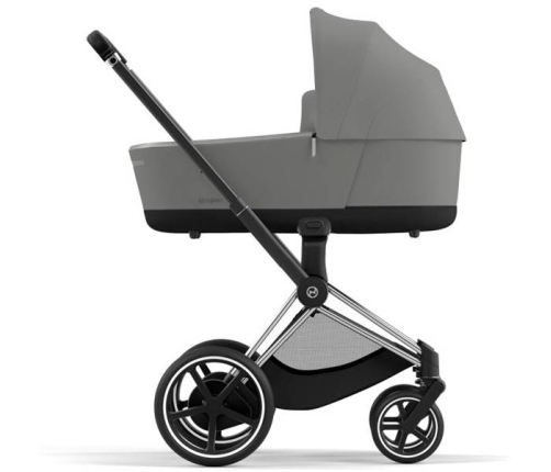 Cybex e-Priam Soho Grey Chrome black frame Коляска с Люлькой