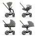 Cybex e-Priam Soho Grey Chrome brown frame Прогулочная Коляска