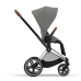 Cybex e-Priam Soho Grey Chrome brown frame Прогулочная Коляска