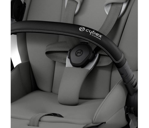 Cybex e-Priam Soho Grey Matt black frame Прогулочная Коляска