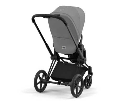 Cybex e-Priam Soho Grey Matt black frame Pastaigu Ratiņi