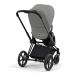 Cybex e-Priam Soho Grey Matt black frame Прогулочная Коляска