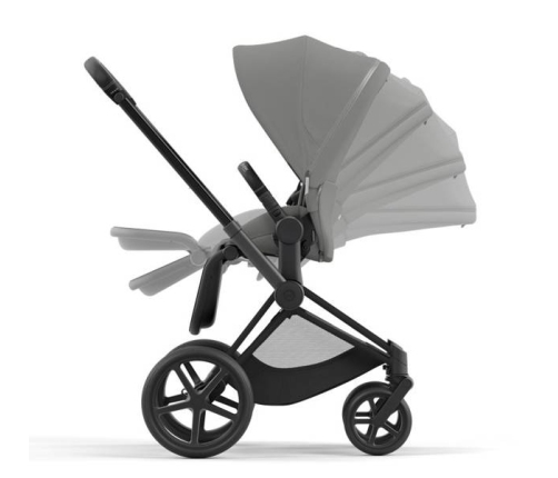 Cybex e-Priam Soho Grey Matt black frame Прогулочная Коляска