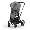 Cybex e-Priam Soho Grey Matt black frame Прогулочная Коляска