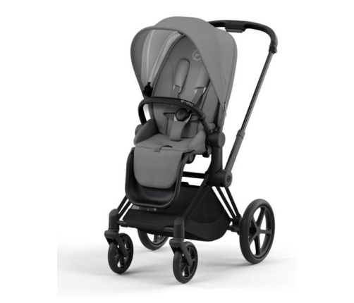 Cybex e-Priam Soho Grey Matt black frame Pastaigu Ratiņi