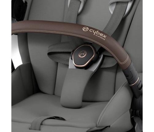 Cybex e-Priam Soho Grey Rosegold frame Pastaigu Ratiņi