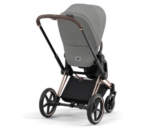 Cybex e-Priam Soho Grey Rosegold frame Pastaigu Ratiņi