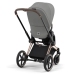 Cybex e-Priam Soho Grey Rosegold frame Pastaigu Ratiņi