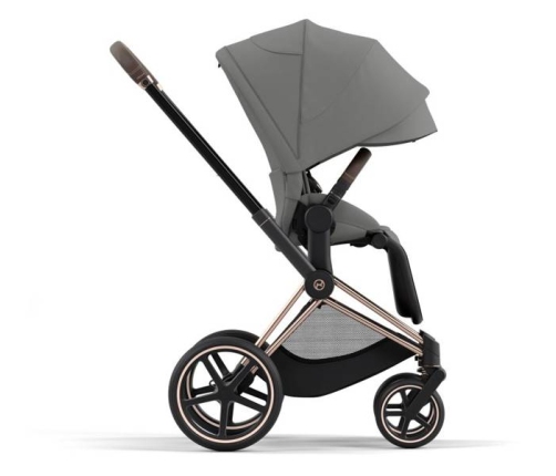 Cybex e-Priam Soho Grey Rosegold frame Pastaigu Ratiņi