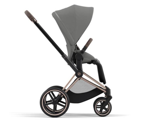 Cybex e-Priam Soho Grey Rosegold frame Pastaigu Ratiņi