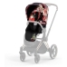 Cybex e-Priam Spring Blossom Dark Chrome black frame Pastaigu Ratiņi