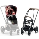 Cybex e-Priam Spring Blossom Dark Chrome brown frame Прогулочная Коляска