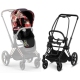 Cybex e-Priam Spring Blossom Dark Matt black frame Pastaigu Ratiņi