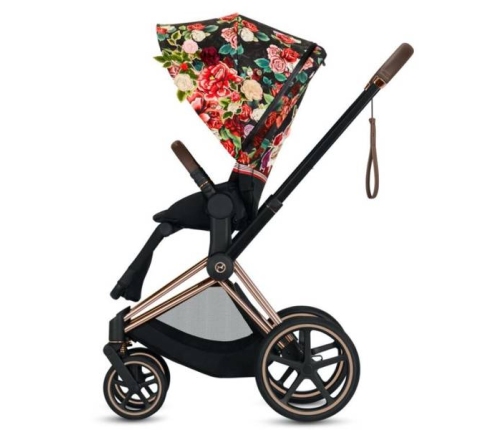 Cybex e-Priam Spring Blossom Dark Rosegold frame Прогулочная Коляска