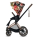 Cybex e-Priam Spring Blossom Dark Rosegold frame Прогулочная Коляска